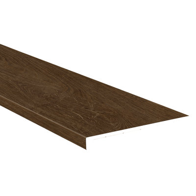 Tapis d'escalier à bordure en vinyle de luxe l 1,25 po x L 47,25 po x l 12,01 po