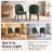 Modern Curved Back Upholstered Side Dining Chair with Solid Wood Legs-1487359223