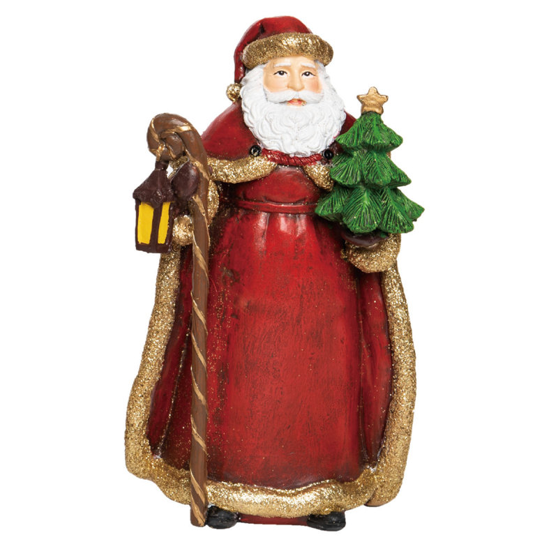 Figurine de père Noël doré