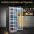 24" 154 Bottle Dual-Zone Freestanding/Built-in Two Shapes of Door Handles Wine Refrigerator