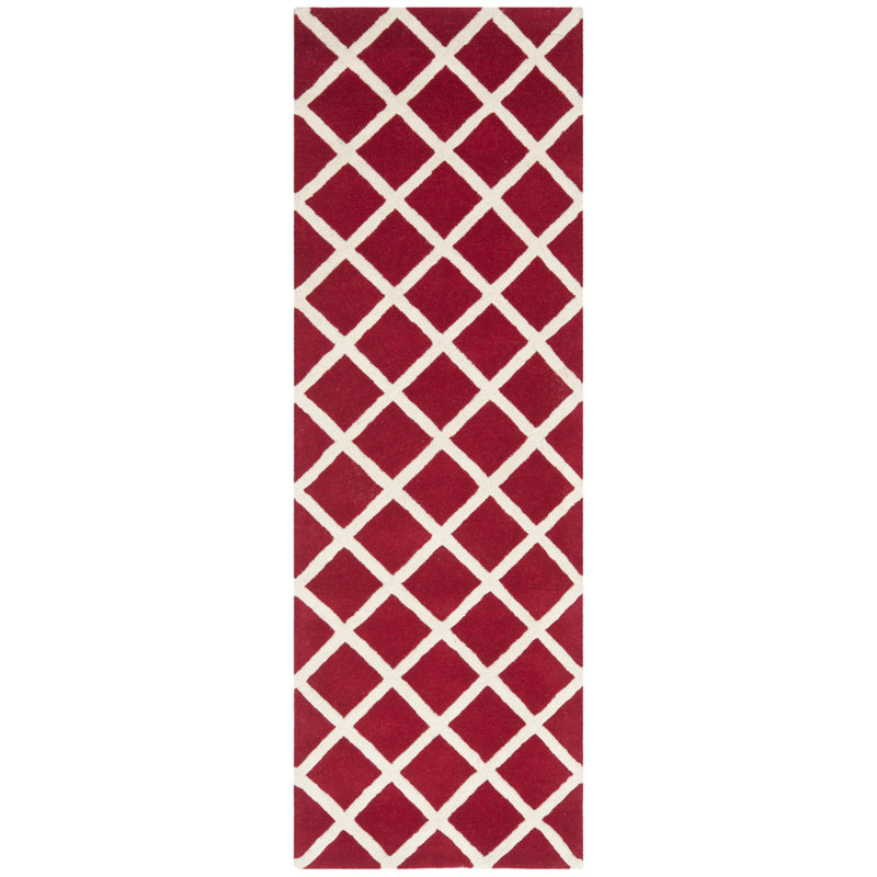 Teresita Hand Tufted Wool Geometric Rug, Runner 2'3" x 7'