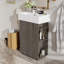 Meuble-lavabo 21,6 po avec lavabo en céramique