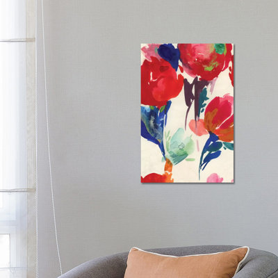 Fresh Spring Florals II by Asia Jensen - Wrapped Canvas Painting