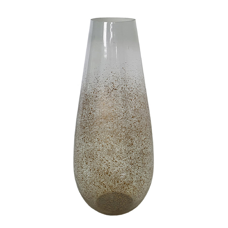 Kvido Glass Table Vase, 14.8" H x 6.3" W x 6.3" D