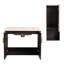 Meuble-lavabo mural 28 po avec lavabo en céramique et armoire d'appoint, portes 28 po