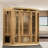 Dynamic Infrared Dynamic Saunas 3 - Person Bluetooth Compatible FAR Infrared Sauna in Hemlock