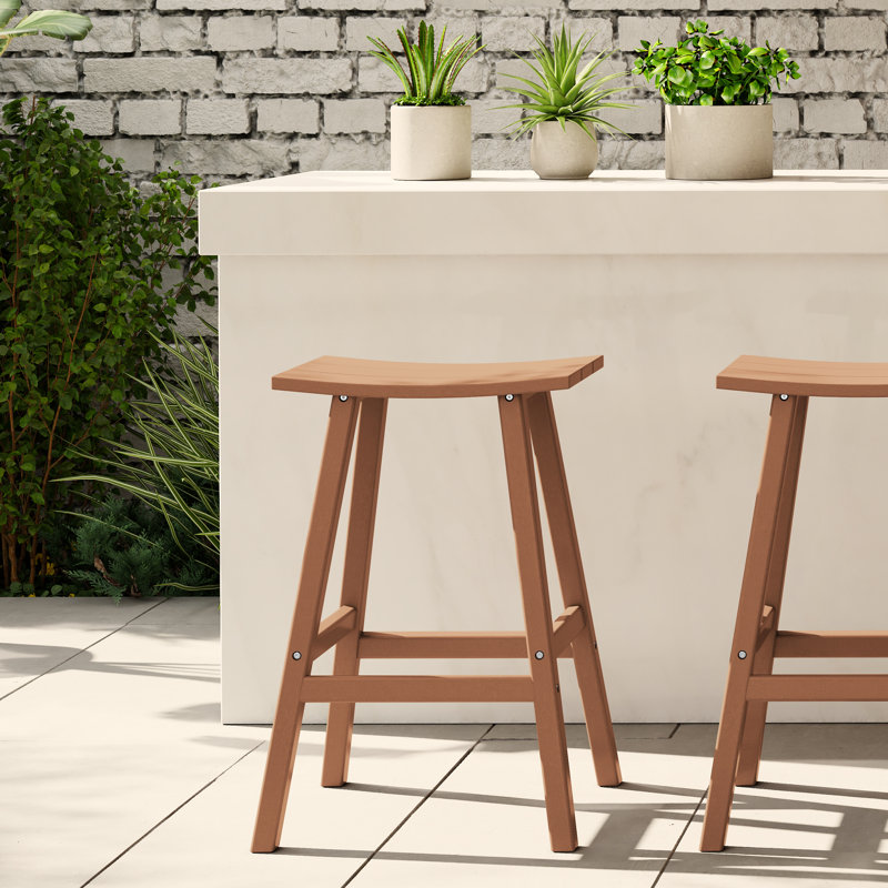 Tabouret de bar Laguna, Tabouret de bar (siège d'une hauteur de 29 po), Teck