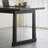 Practical Black Solid Wood Rectangular Desk-1505983946