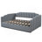 Upholstered Daybed With Underneath Storage,Full Size, Gray