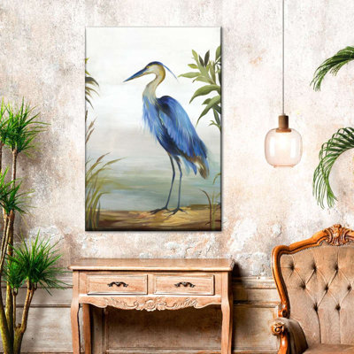 «Blue Heron», reproduction sur toile