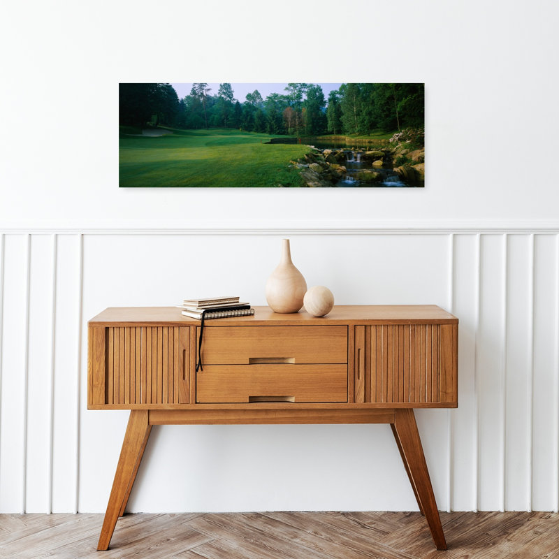 Ruisseau dans un terrain de golf, Laurel Valley Golf Club, Ligonier, Pennsylvanie, États-Unis, H 36 po x l 12 po