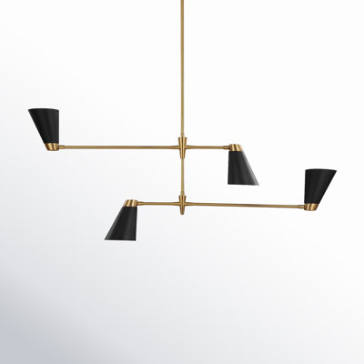 Altura 4 Light Metal Dimmable Chandelier