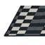 Tapis damier noir lavable à la machine