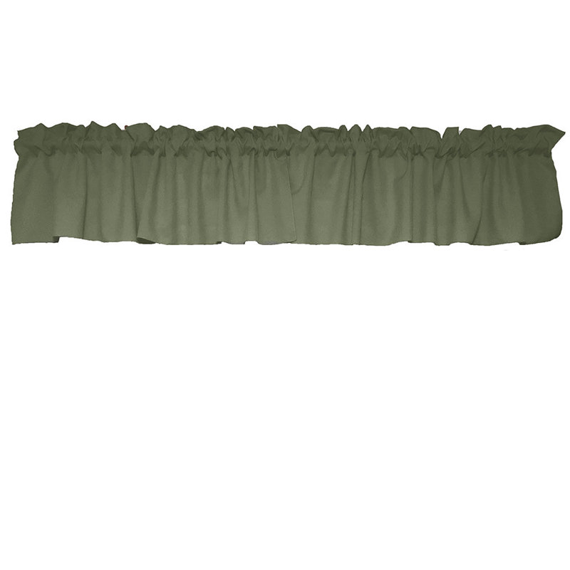 Cantonnière sur mesure l 58 po Pastorella, L 58 po x L 16 po, Sauge foncé