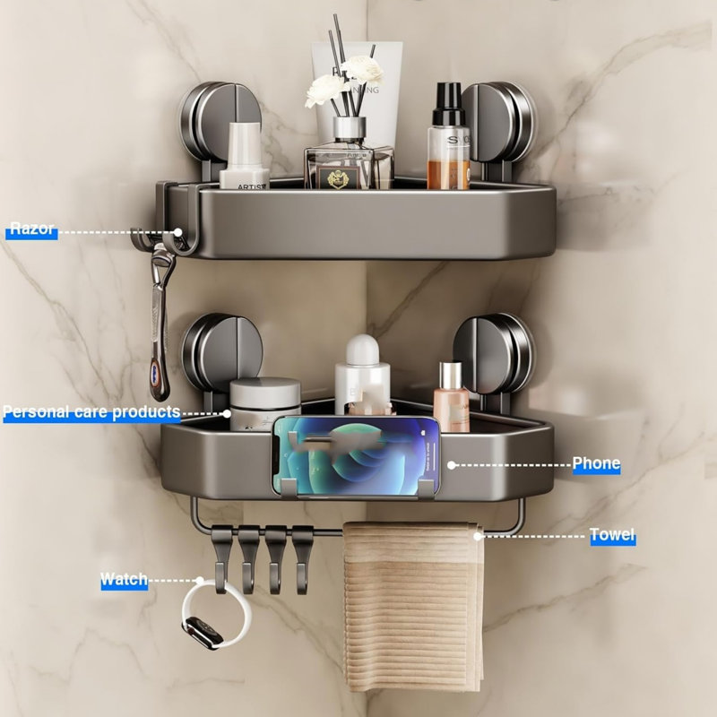 Wall Mounted Required Shower Caddy