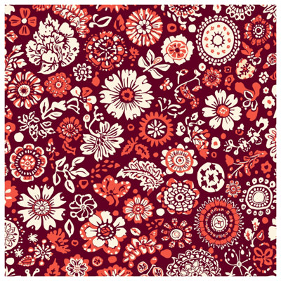 Couvre-lit matelassé à motif floral