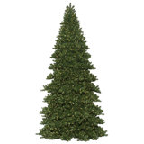 Vickerman Oregon Fir Artificial Christmas Frame Tree, Warm White Dura-Lit LED Lights