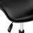 Black Leather Look White Metal Juvenile Office Chair, Adjustable Height, Swivel, Ergonomic, Computer Desk Work, Contemporary Modern-1233815476