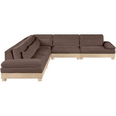 Turin 127.75" Chenille Fabric Upholstered 5Pc. Modular Sectional