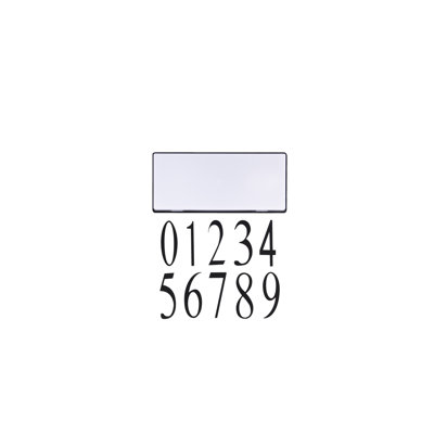 3.94'' H Plastic House Number