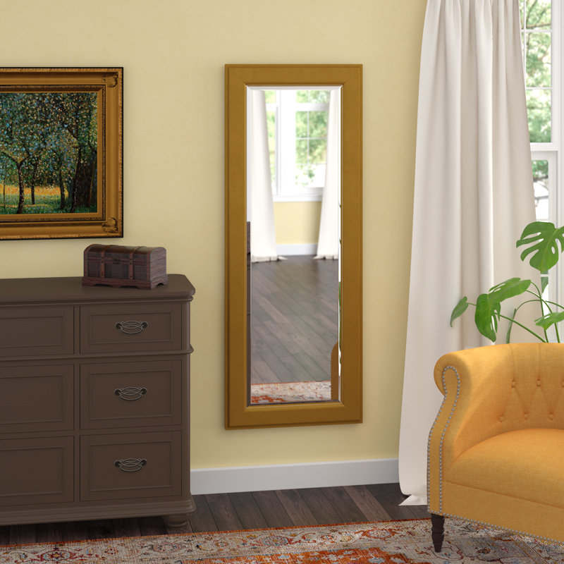 Ayden Solid Wood Flat Wall Mirror, 62" H x 24" W
