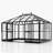 Polycarbonate Greenhouse with Clear Panels- 6 FT Wall Height Outdoor Aluminum Greenhouses with 2 Vents, Double Doors with Hook, Walk-in Greenhouse for Backyard Garden-110391708