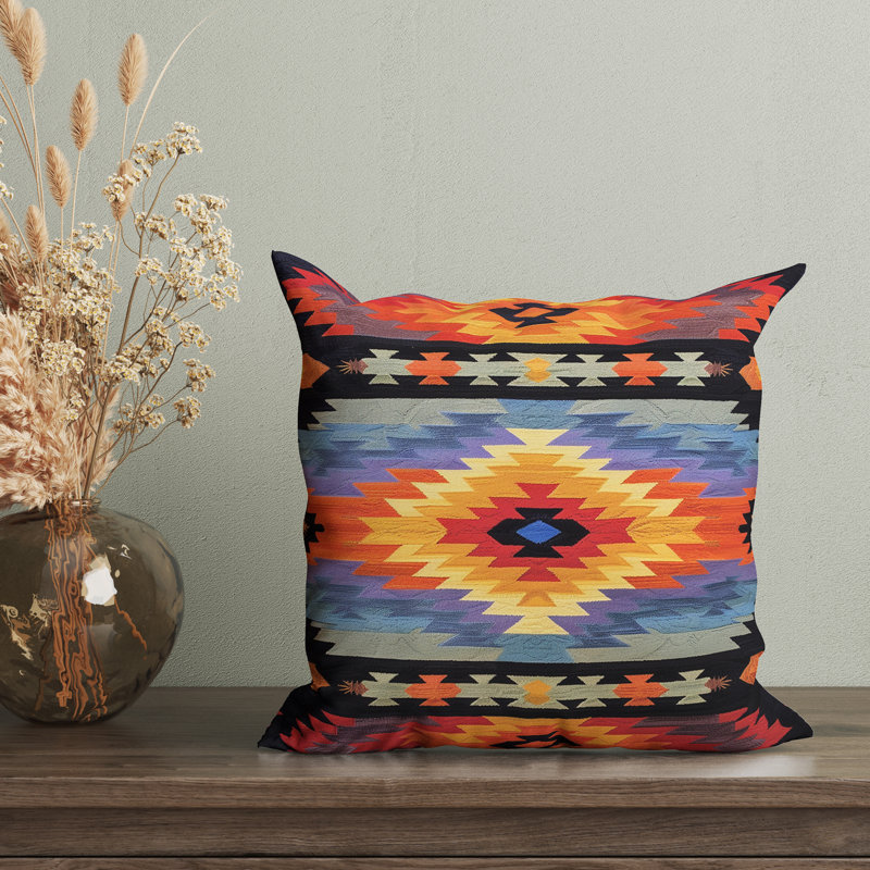 Reversible Pillow Cover, 18"H x 18"W