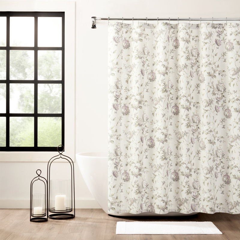 Rideau de douche simple Erie, Lilas