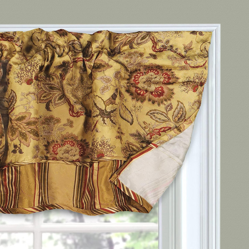Chrystene Floral Scalloped Window Valance