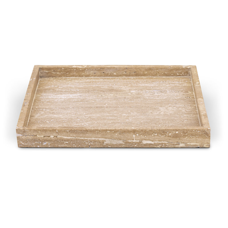 Barletta Tray, Travertine