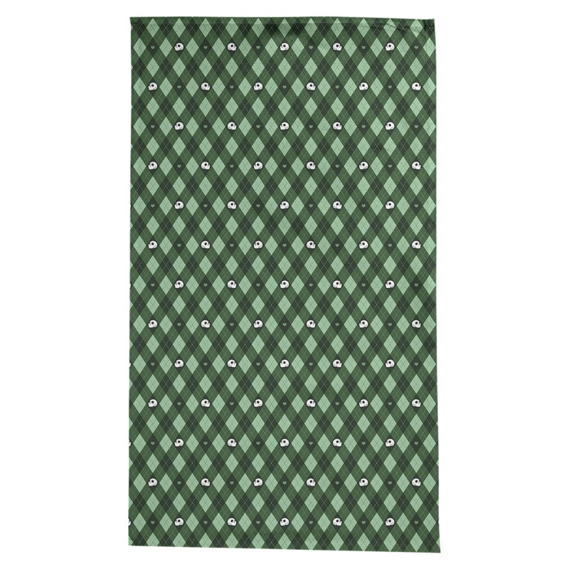 Nappe argyle crânes Avicia, Vert