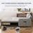 Adjustable Backrest With Hidden Storage Retractable Sofa Bed