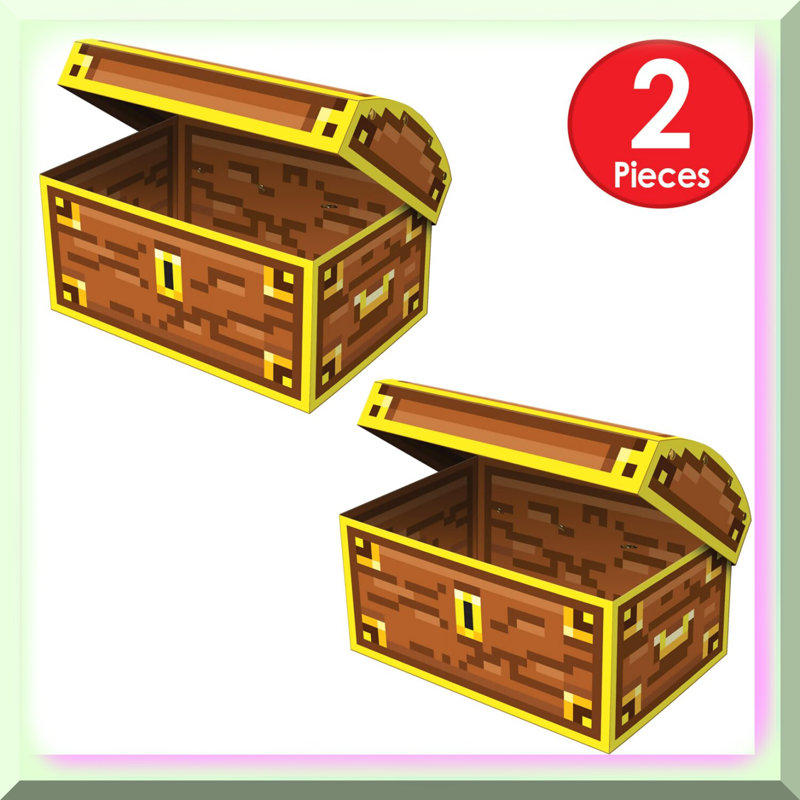 8x8x8 Inch Black and Gold Card Box