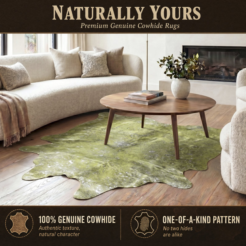 Houchin Cowhide Animal Print Indoor Rug