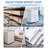 4-Drawer Rolling Storage Cart with Sliding Top and Side Handle, White