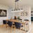5-Light Glass Crystal Kitchen Island Pendant-911493806