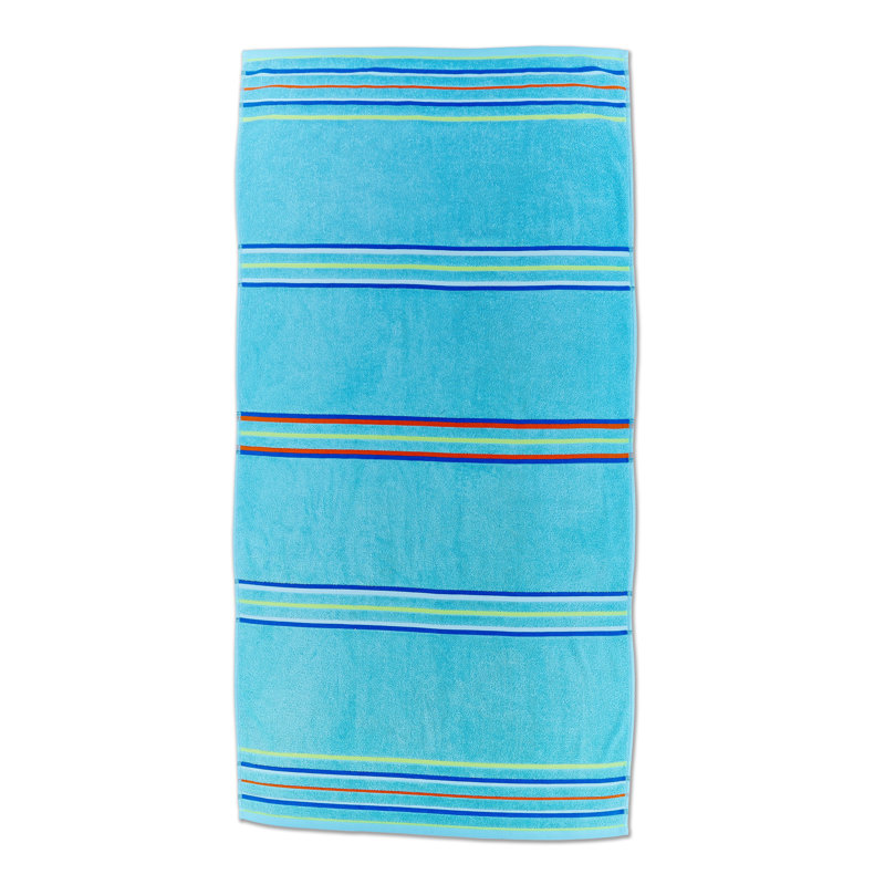 Rainbow 100% Beach Towel, Blue