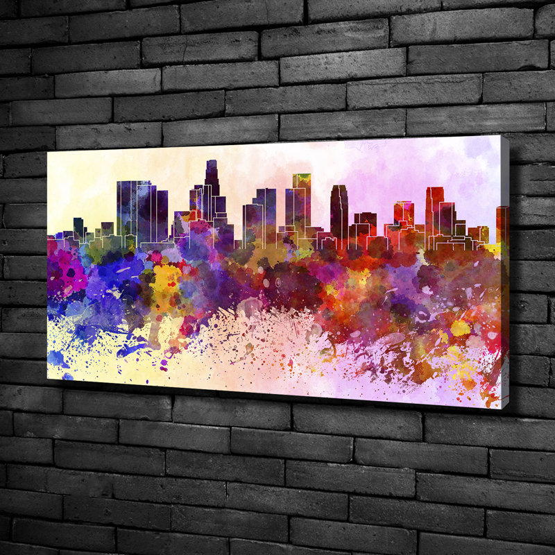 Los Angeles Colors - No Frame Print on Canvas