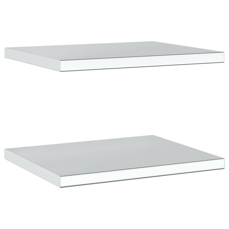 Roheel Stainless Steel Bracket Shelf, Silver, 3cm H x 50cm W x 40cm
