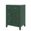 Armoire de salle de bain contemporaine 24 pouces avec lavabo en céramique 2 tiroirs et porte à fermeture en douceur-605734430