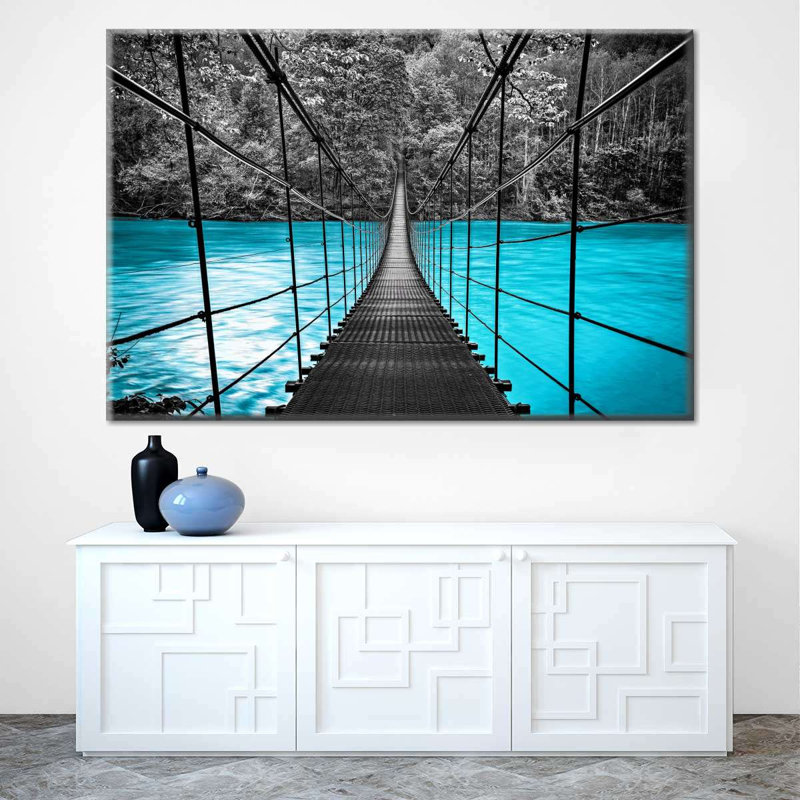 Suspension Bridge, reproduction sur toile, L 34 po x H 51 po