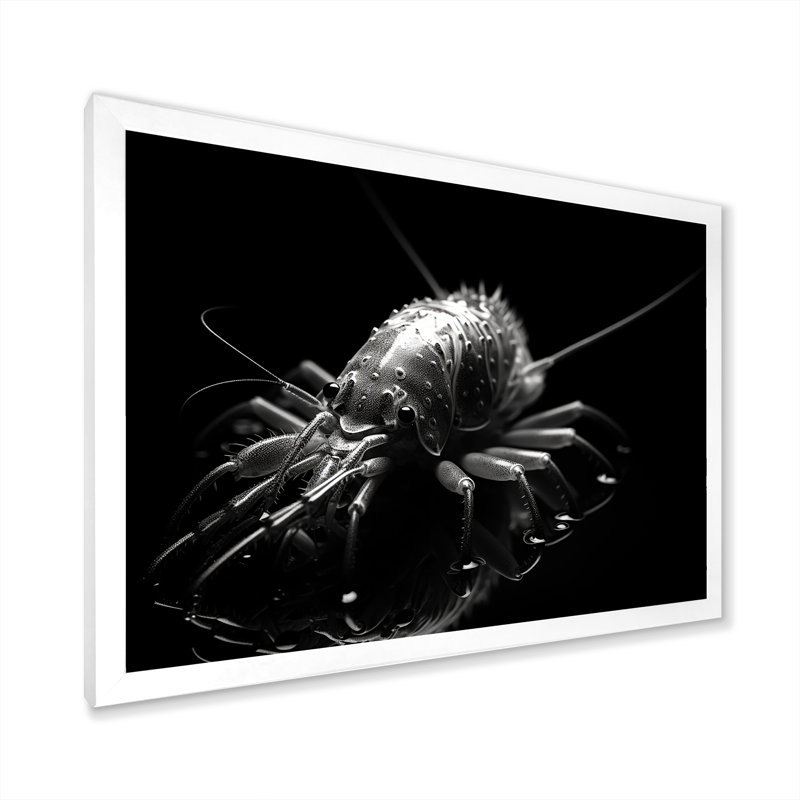 Reproduction d'art sur toile, noir et blanc, H 30 po x l 40 po x P 1,5 po, Cadre photo blanc