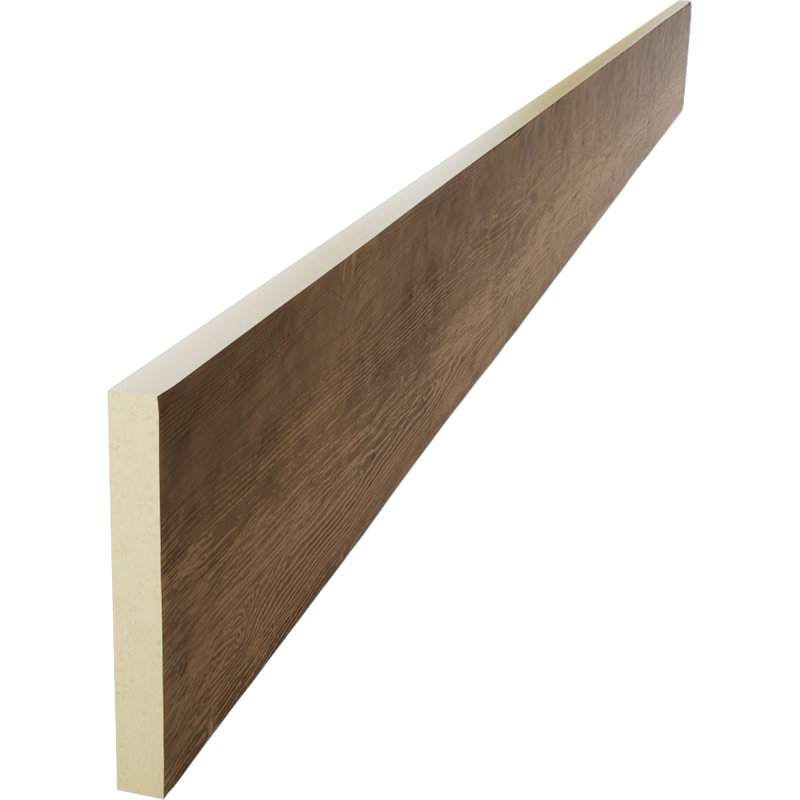 Planche de poutre en faux bois Endurathane, H 4 po x l 96 po x P 1 po, Crème au beurre