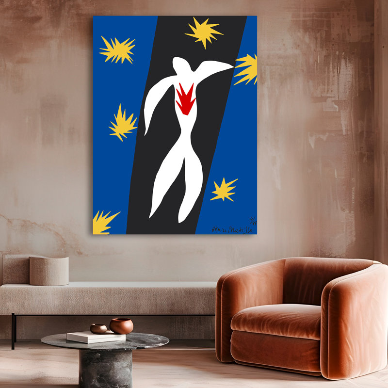 3HM7483 The Fall Of Icarus by Henri Matisse - Wrapped Canvas Print, 80cm H x 60cm W