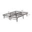 Base de lit plateforme pliante en métal, base de lit portative avec support grillagé, lit d'invité peu encombrant, sommier non requis, grand-1876981232