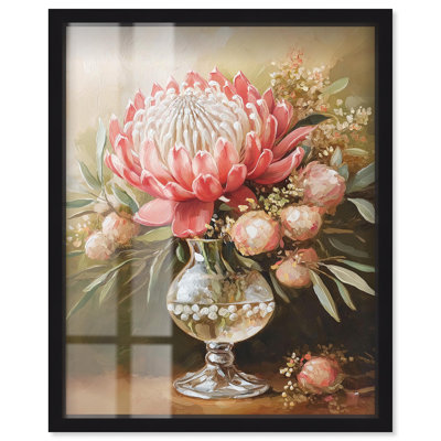 Décoration murale pétale Prism Protea II Shadowbox Print par Art Remedy