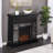 Marsallo Contemporary Electric Fireplace  Black