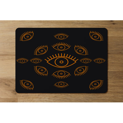Dikran Polyester, Wood Rectangle Placemat