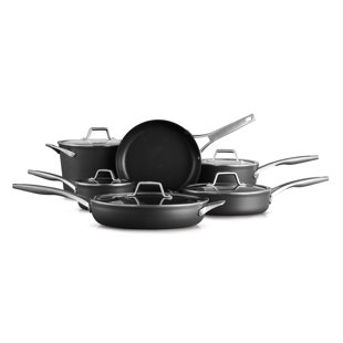  Calphalon Classic Hard-Anodized Nonstick Cookware, 10-Piece Pots  and Pans Set with No-Boil-Over Inserts : Everything Else