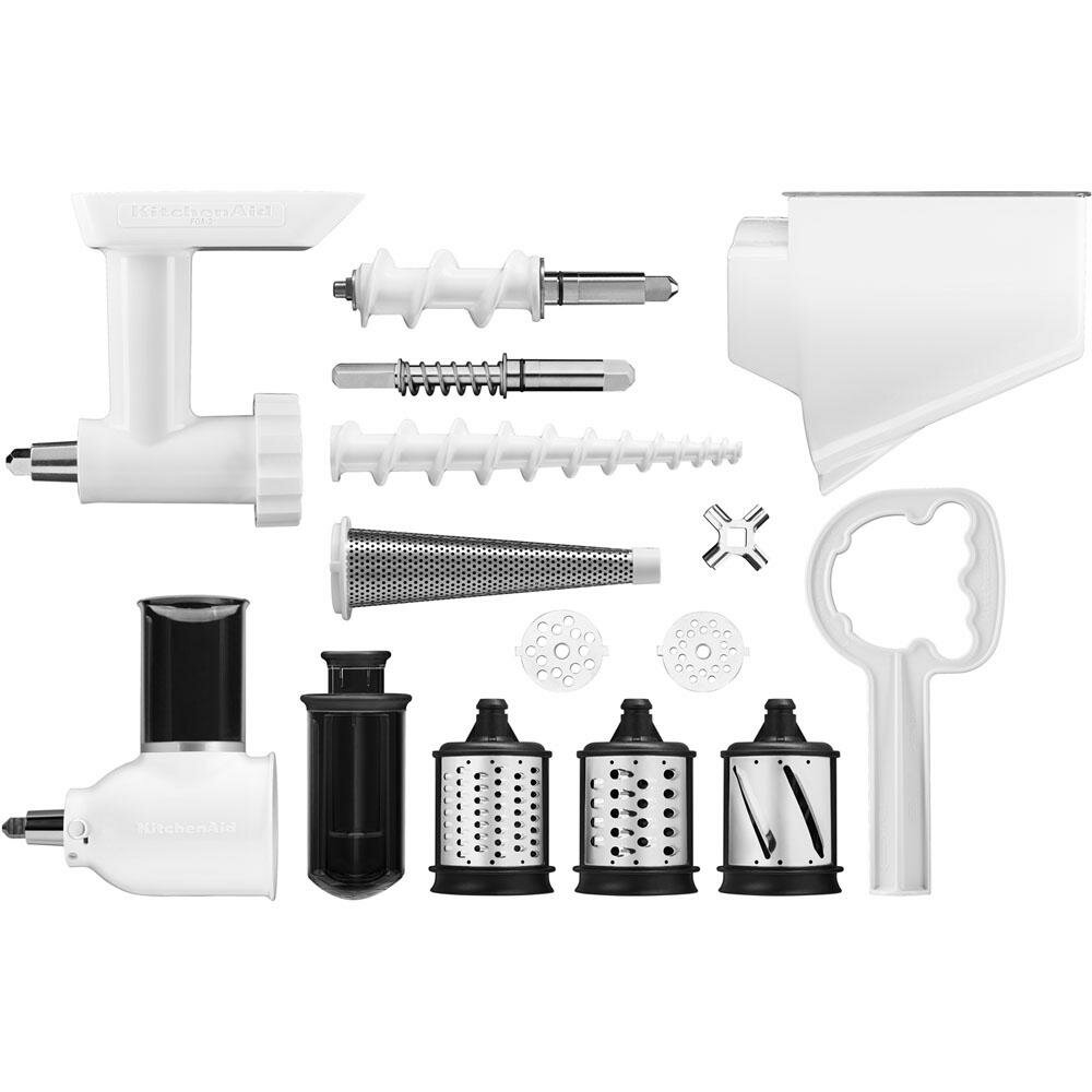 KitchenAid Accessory Pack: Food Grinder, Slicer/Shredder & Strainer 